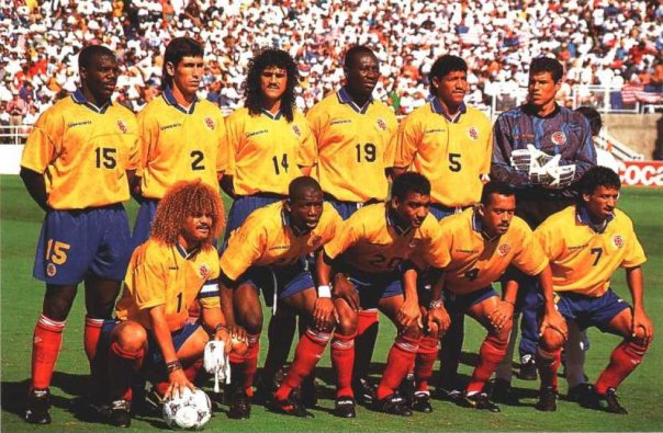 Seleções Imortais – Colômbia 1990-1994 37 Em 1994, o time era ótimo, mas subiu no salto e se esqueceu de jogar futebol.
