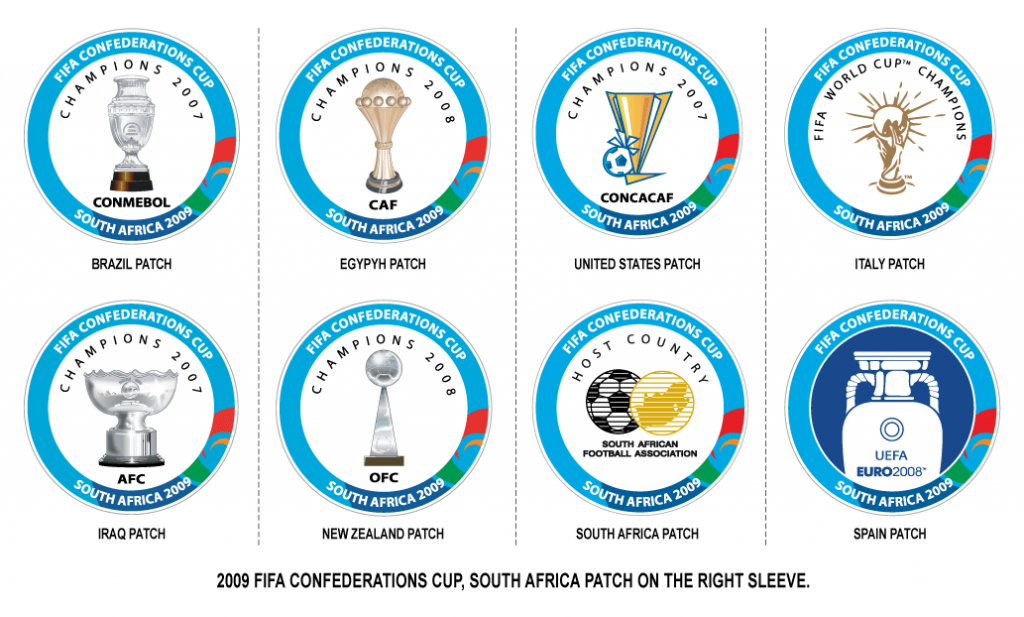 Emblemas: honrarias para poucos 93 South Africa 2009 Confederation Cup Patch