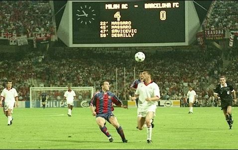 As 10 Maiores Finais da História da Liga dos Campeões da UEFA 9 milan barça 94