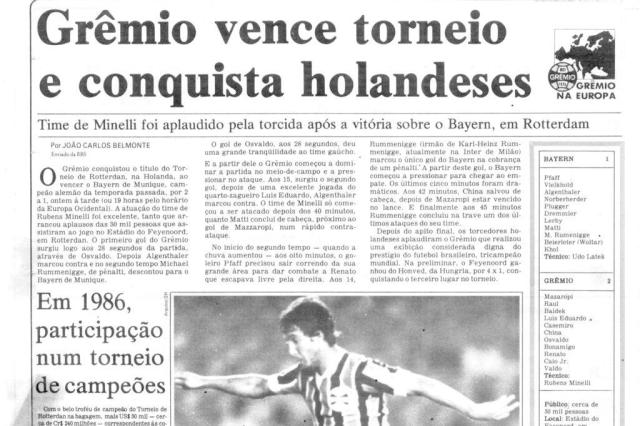 20 jogos marcantes de clubes brasileiros em torneios amistosos no exterior 18 gremio bayern