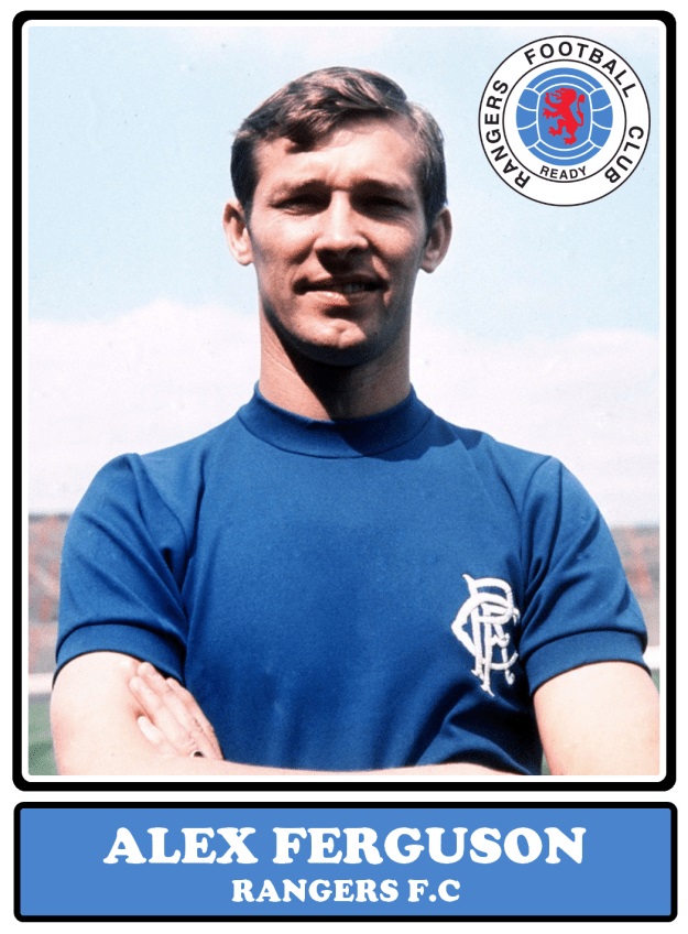Esquadrão Imortal - Rangers 1963-1972 42 Alex Ferguson 1968 Rangers card