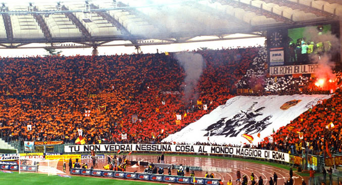Olímpico de Roma - Bellissimo della Capitale 11 curva sud derby
